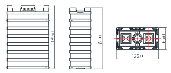 3.2V 60Ah 3000 fährt LiFePO4 Li Ion Battery With pp. Shell rad 4