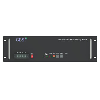Guter Preis Solar Power System Split Rack-Montierte Lithium-Ionen-Batterie 51,2V 50Ah LiFePO4 RS485 Kommunikationsbatteriepack online