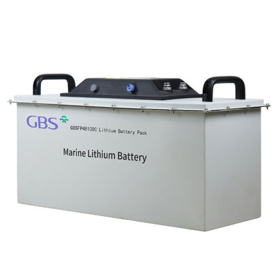 Guter Preis GBS 48V CE-zertifiziertes 100Ah Marine Lithium Lifepo4 Batteriepaket mit BMS 3000 Zyklen -20~65 Betriebstemperatur GBSFP48100C 5KW online