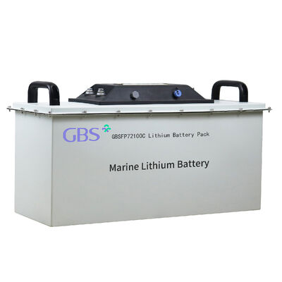 Guter Preis GBS GBSFP72100C Tiefkreislauf 76.8V 100Ah LiFePO4 Lithiumbatterie BMS 3000 Zyklen Seefahrzeuge -20C 65C Betriebstemperatur 7.68KW Max online