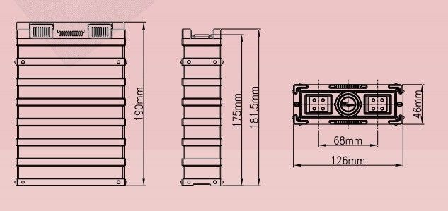 Batterie-Satz der hohen Kapazitäts-LiFePO4 12V 40Ah für Ausgitter-Solarenergie-System 3